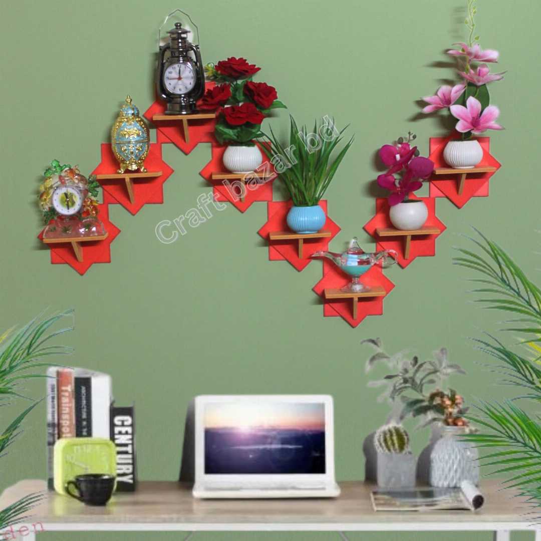 wall shelf, floating shelf, PVC wall shelf, star shape shelf, modern shelf, home decor shelf, decorative shelf, wall-mounted shelf, stylish wall rack, corner shelf, plastic shelf, waterproof shelf, m