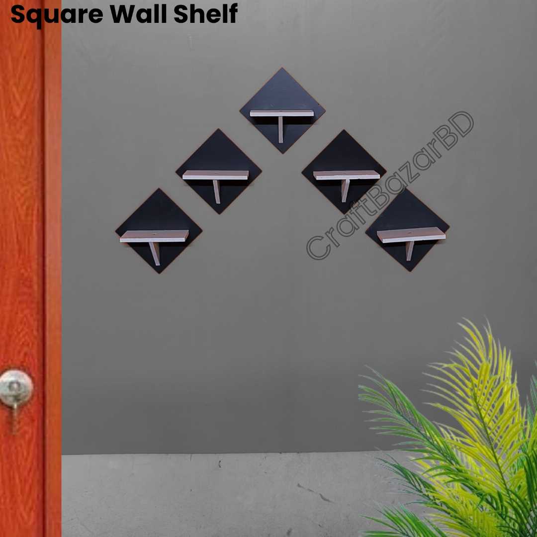 Square Shape Wall Shelf ,Self Adhesive Wall Shelf , wall shelf, home decor. wall decor, craft item , craft and art, house decor, furniture, Vintage Wall Shelf ,Plaspoint , Furniture , Premium Quality