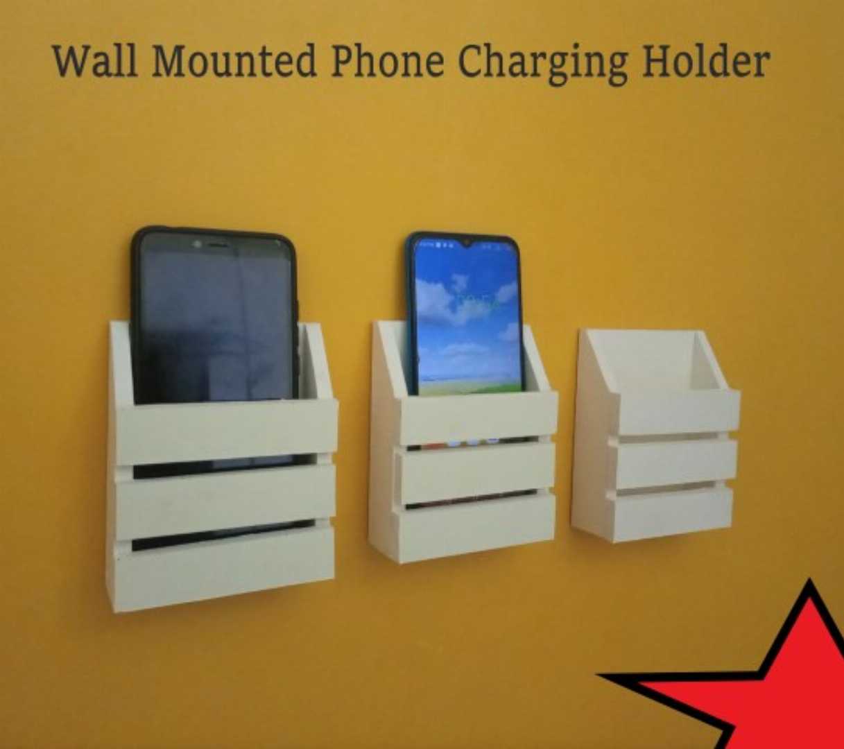 Phone Charging Holder, Holder, Wall Shelf, Phone Holder, Mobile Stand, Mobile Wall Shelf,
