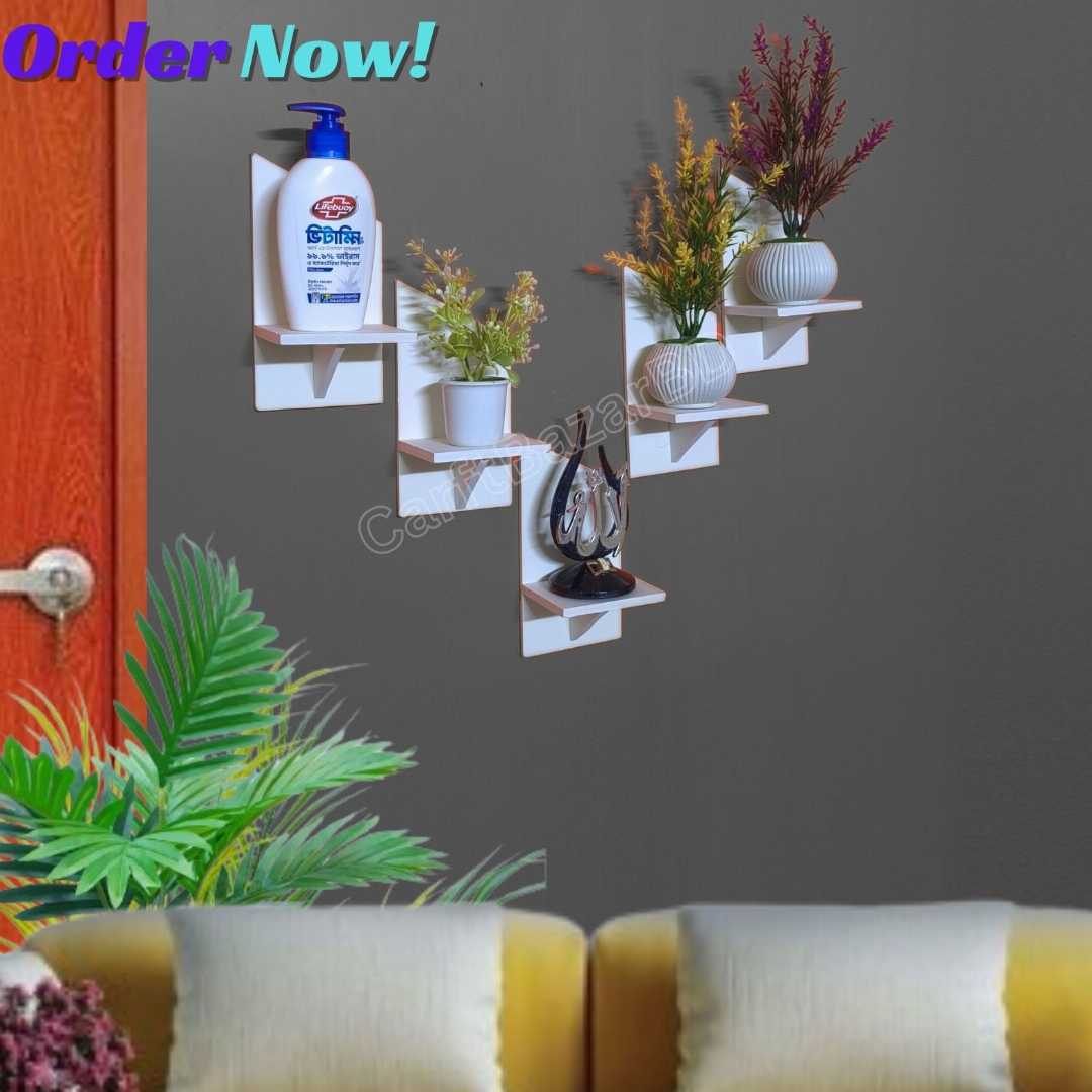Discover stylish and durable wall shelves perfect for any room—made of waterproof PVC.