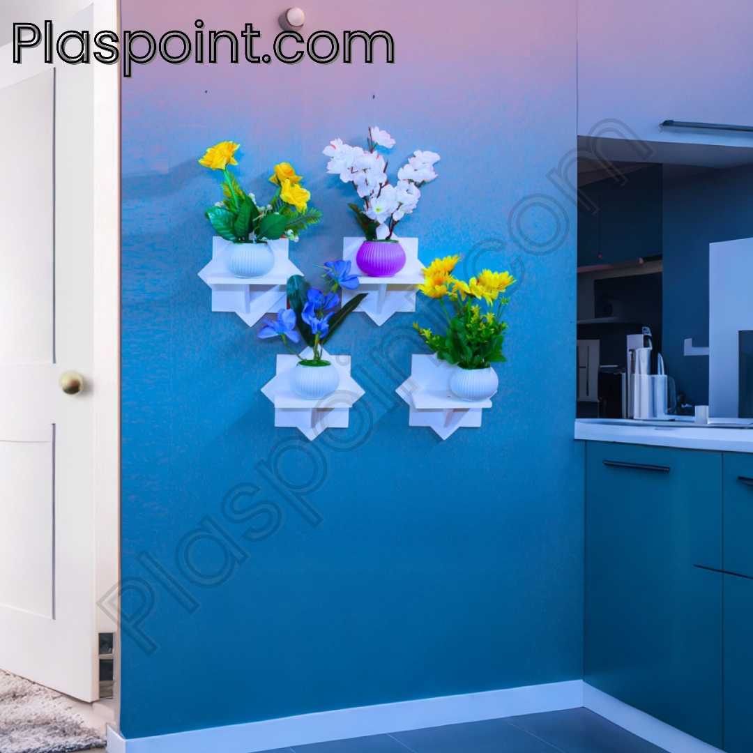 wall shelf, floating shelf, PVC wall shelf, star shape shelf, modern shelf, home decor shelf, decorative shelf, wall-mounted shelf, stylish wall rack, corner shelf, plastic shelf, waterproof shelf, m