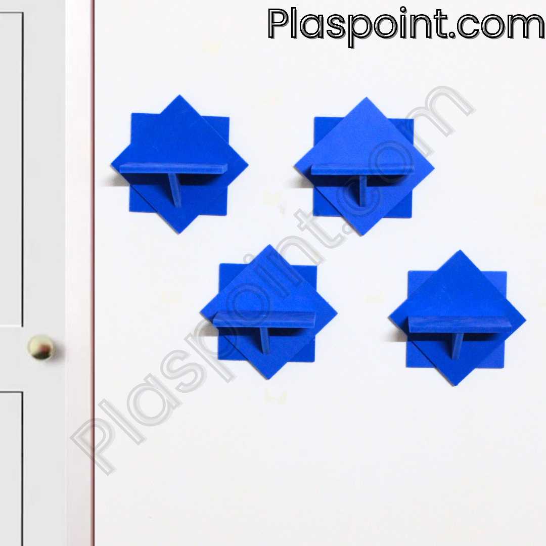 wall shelf, floating shelf, PVC wall shelf, star shape shelf, modern shelf, home decor shelf, decorative shelf, wall-mounted shelf, stylish wall rack, corner shelf, plastic shelf, waterproof shelf, m