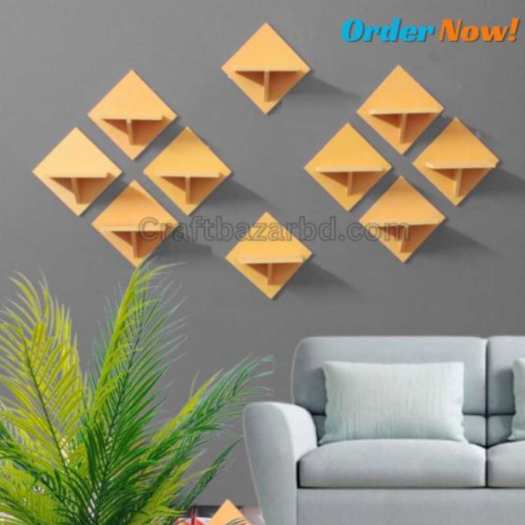 Square Shape  Wall Shelf ,Self Adhesive Wall Shelf , wall shelf, home decor. wall decor, craft item , craft and art, house decor, furniture, Vintage Wall Shelf ,Plaspoint , Furniture , Premium Qualit