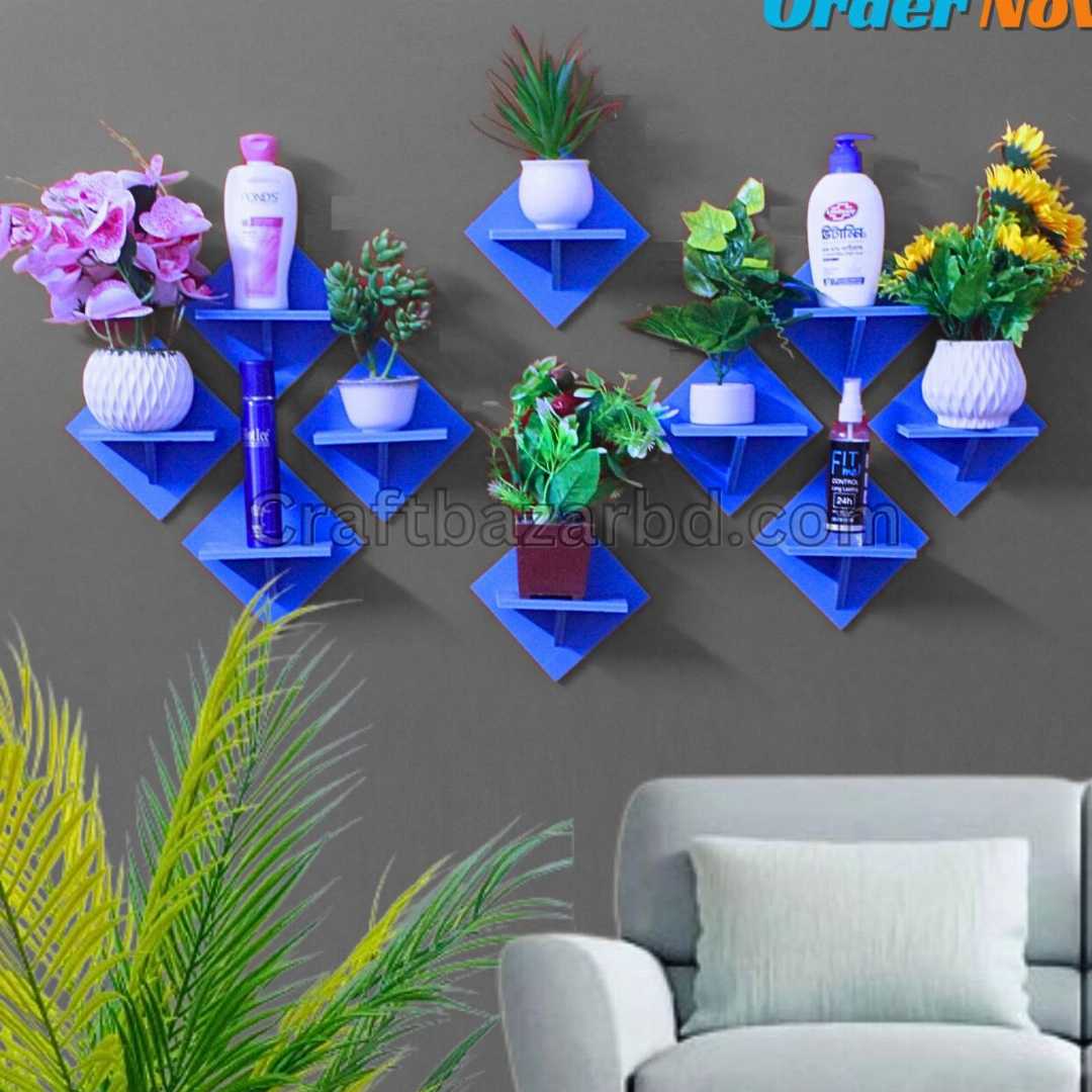 Square Shape  Wall Shelf ,Self Adhesive Wall Shelf , wall shelf, home decor. wall decor, craft item , craft and art, house decor, furniture, Vintage Wall Shelf ,Plaspoint , Furniture , Premium Qualit