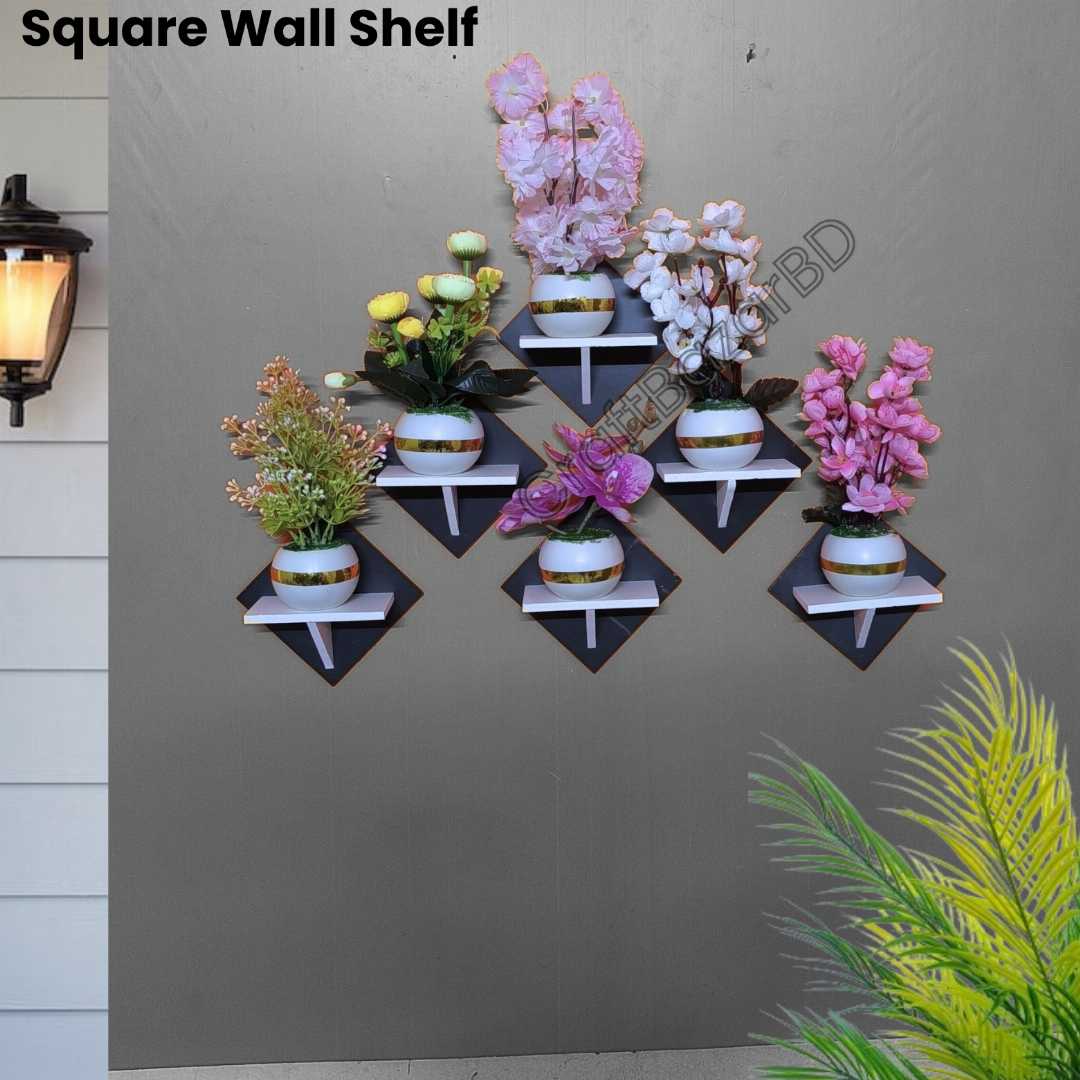 Square Shape  Wall Shelf ,Self Adhesive Wall Shelf , wall shelf, home decor. wall decor, craft item , craft and art, house decor, furniture, Vintage Wall Shelf ,Plaspoint , Furniture , Premium Qualit