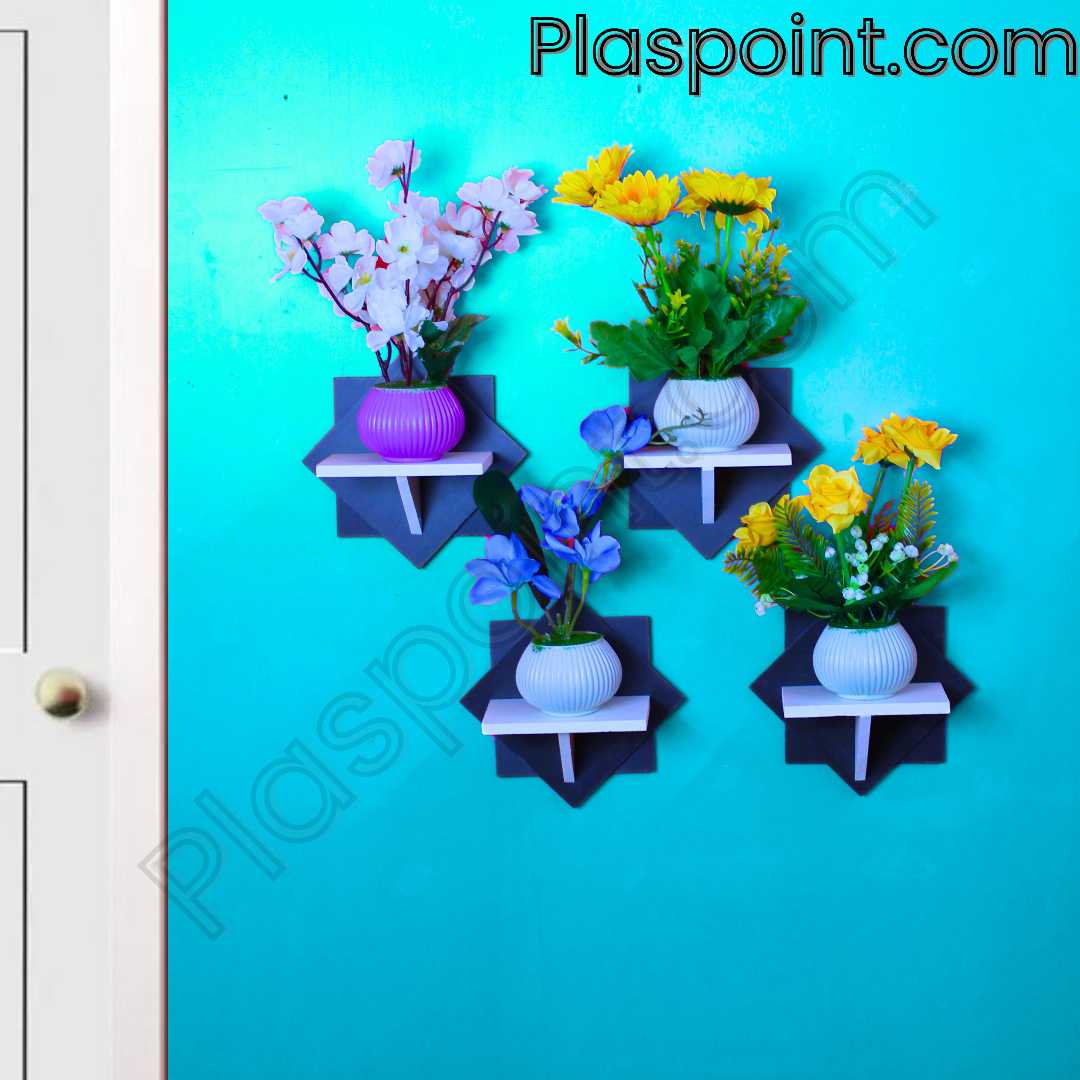 wall shelf, floating shelf, PVC wall shelf, star shape shelf, modern shelf, home decor shelf, decorative shelf, wall-mounted shelf, stylish wall rack, corner shelf, plastic shelf, waterproof shelf, m
