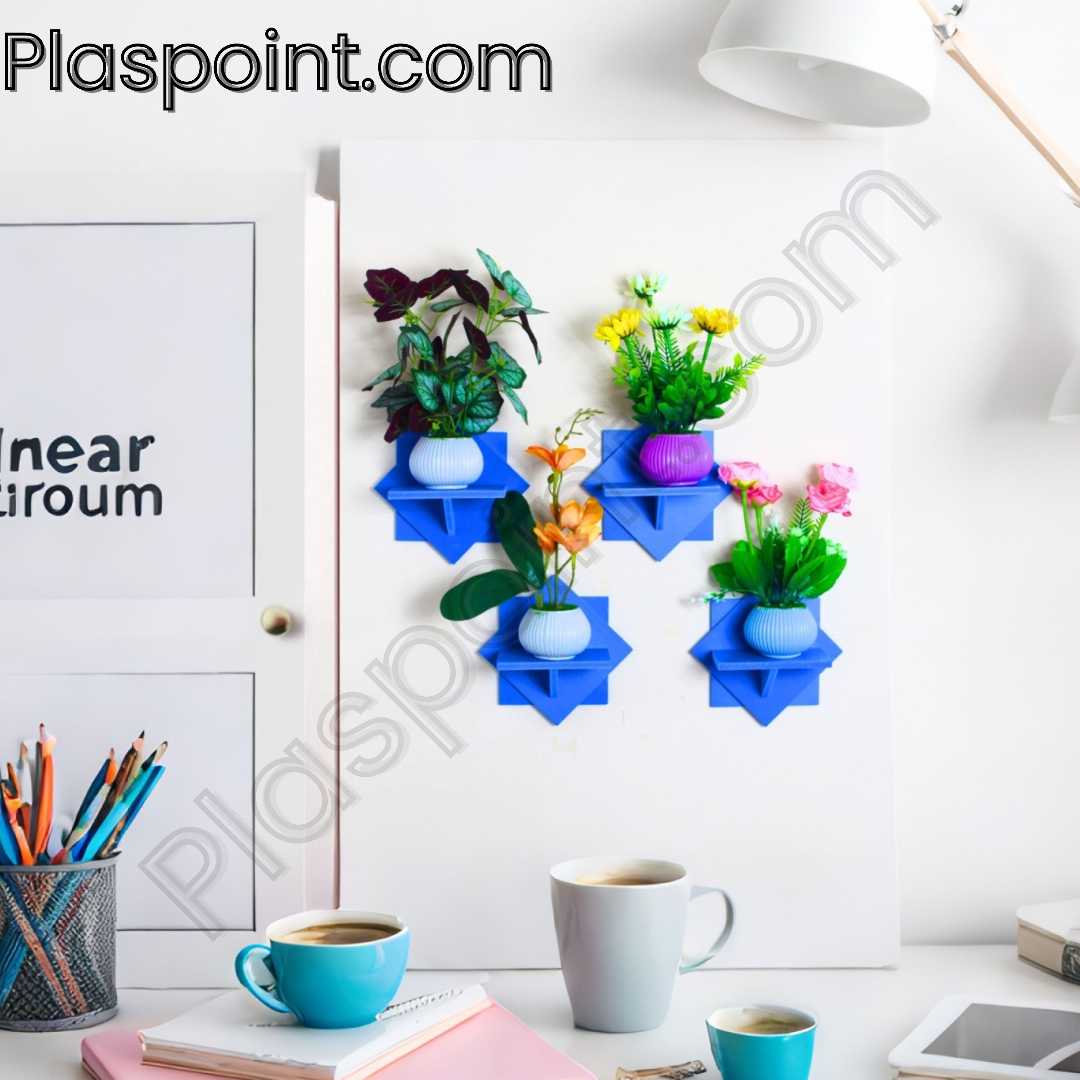 wall shelf, floating shelf, PVC wall shelf, star shape shelf, modern shelf, home decor shelf, decorative shelf, wall-mounted shelf, stylish wall rack, corner shelf, plastic shelf, waterproof shelf, m