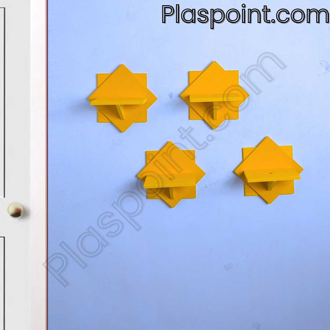 wall shelf, floating shelf, PVC wall shelf, star shape shelf, modern shelf, home decor shelf, decorative shelf, wall-mounted shelf, stylish wall rack, corner shelf, plastic shelf, waterproof shelf, m