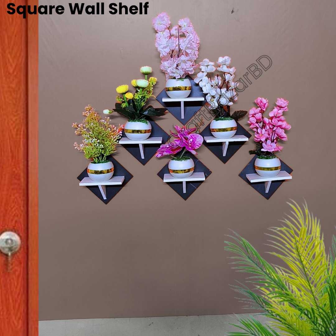 Square Shape  Wall Shelf ,Self Adhesive Wall Shelf , wall shelf, home decor. wall decor, craft item , craft and art, house decor, furniture, Vintage Wall Shelf ,Plaspoint , Furniture , Premium Qualit