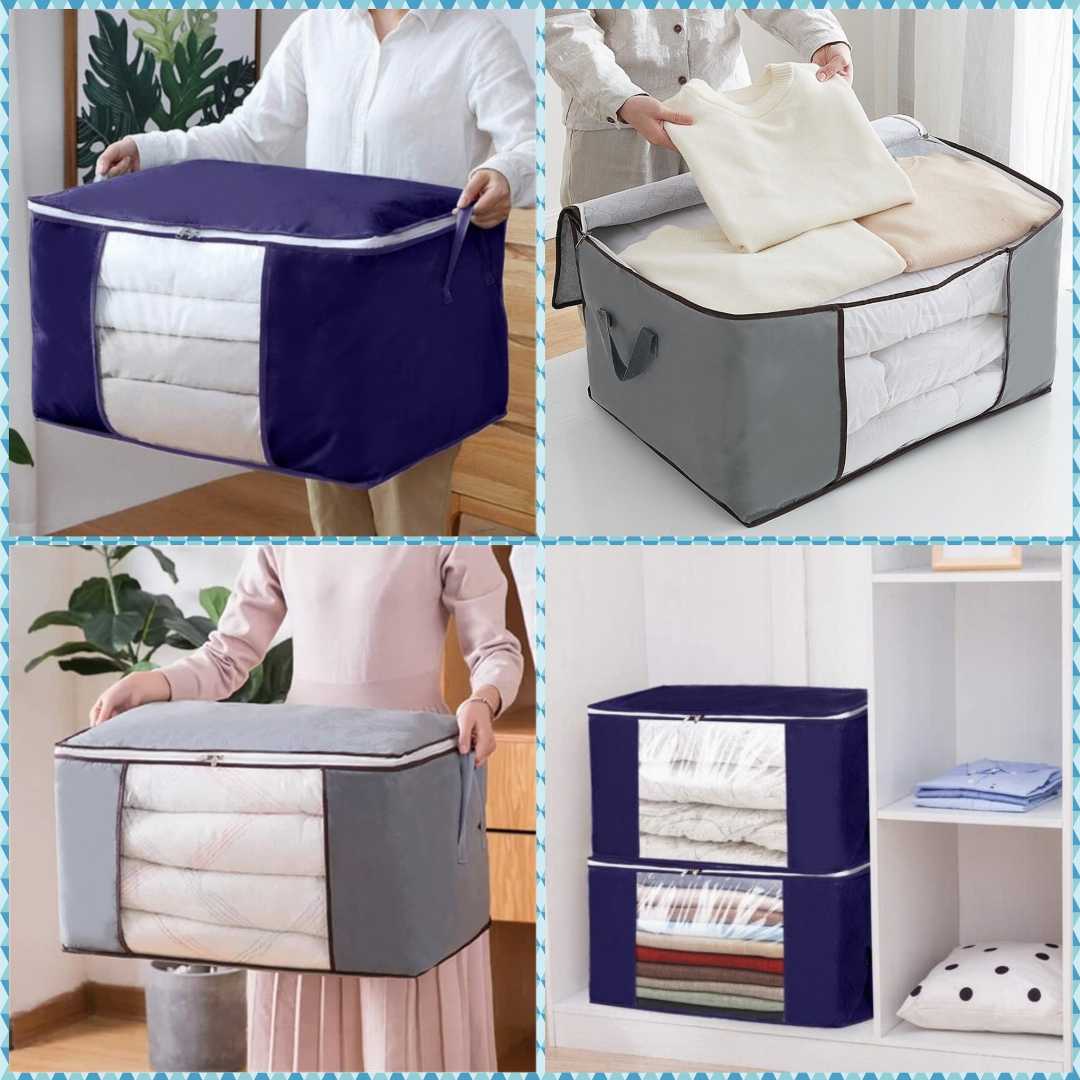 Multipurpose Storage Bag – Organize Your Home Smartly, Foldable Storage Bag – Space Saving & Dustproof, Large Capacity Storage Bag for Clothes & Bedding,
Waterproof Storage Organizer – Perfect for T