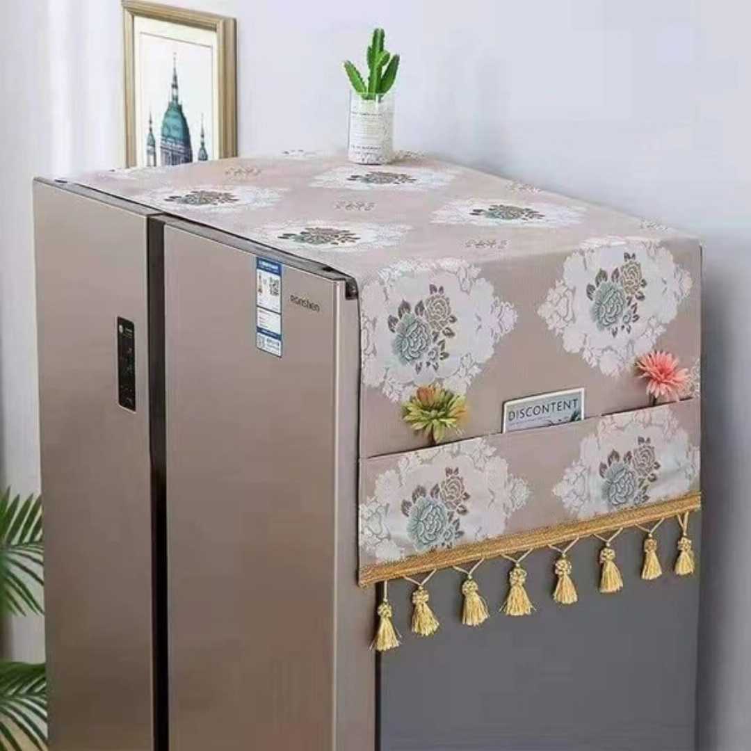 #FridgeCover #RefrigeratorCover #DustproofFridgeCover #WaterproofFridgeCover #TopCoverForFridge #FridgeMatSet #FridgeTopCoverSet #FridgeAccessories #KitchenOrganizer #StylishFridgeCover #ProtectYourF