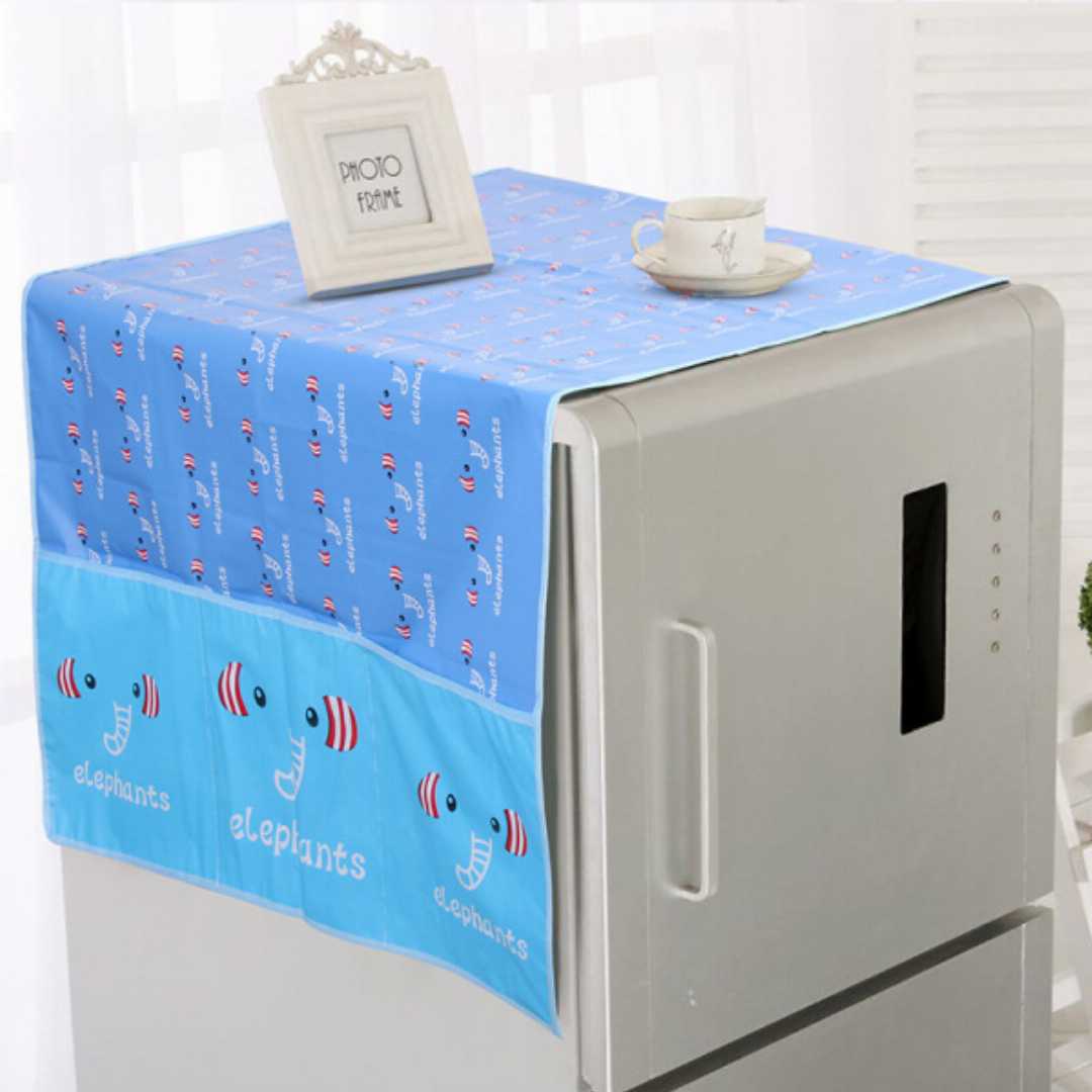 #FridgeCover #RefrigeratorCover #DustproofFridgeCover #WaterproofFridgeCover #TopCoverForFridge #FridgeMatSet #FridgeTopCoverSet #FridgeAccessories #KitchenOrganizer #StylishFridgeCover 