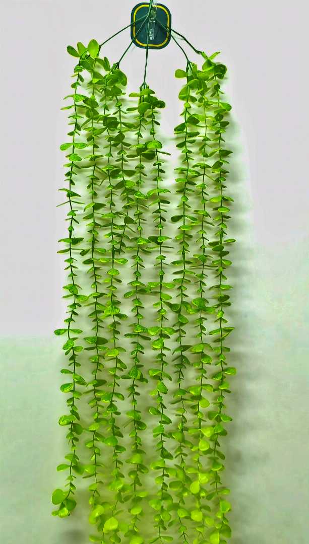 Hanging coin plant, lota, hanging plant , Artificial Hanging Green Plant Leaf Decoration Home Window Wall Creepers